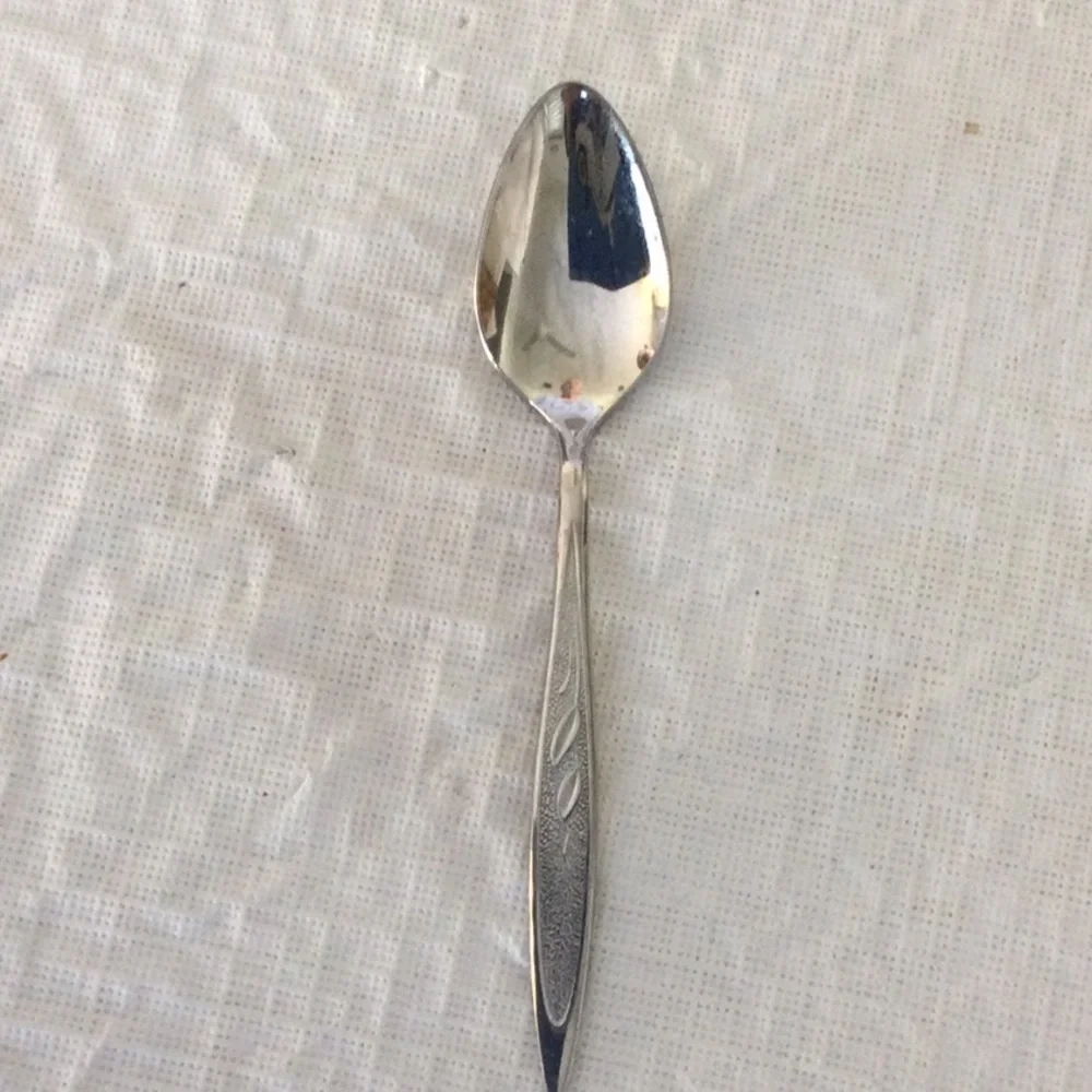 Elegant Tea Spoons Set of 6 by WMA Rogers Premier Stainless
